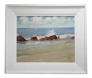 Original "Rocks" Oil Painting on Canvas by Al Buell