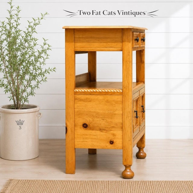 Vintage | Baker Furniture "Milling Road" | Pine | Sideboard | Server | Buffet | Credenza | Italian Provincial | French Country For Sale - Image 6 of 16