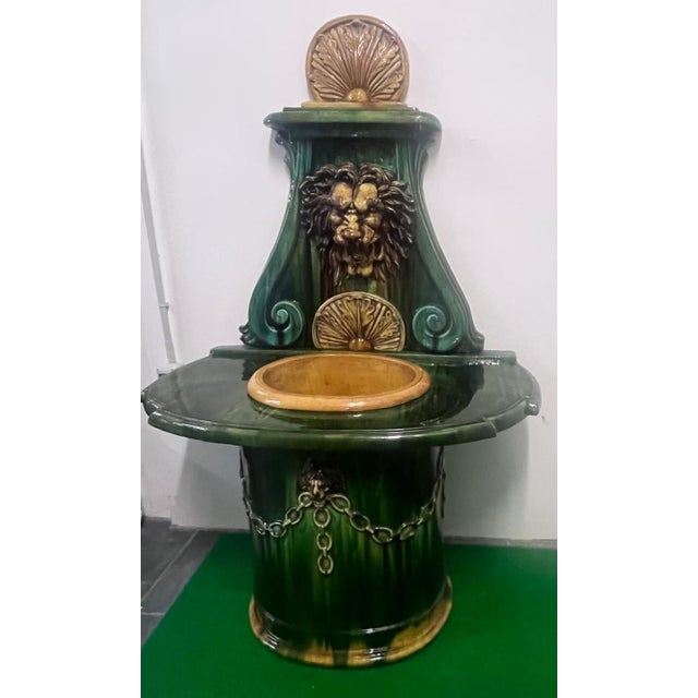 Glazed Terracotta Fountain from Vietri Di Salerno, Italy, 1990s For Sale - Image 10 of 12