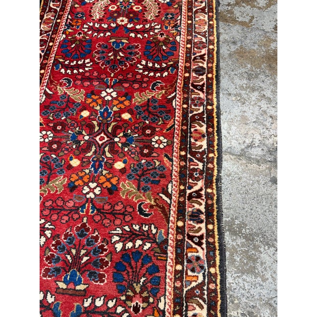 Textile 3ft 4in × 13ft 5in Karajeh Heriz Persian Rug, Circa 1930's For Sale - Image 7 of 12