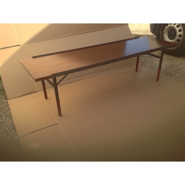 Model Bo 101 Table and Bench by Finn Juhl for Bovirke, 1950s, Set of 2 For Sale - Image 6 of 18