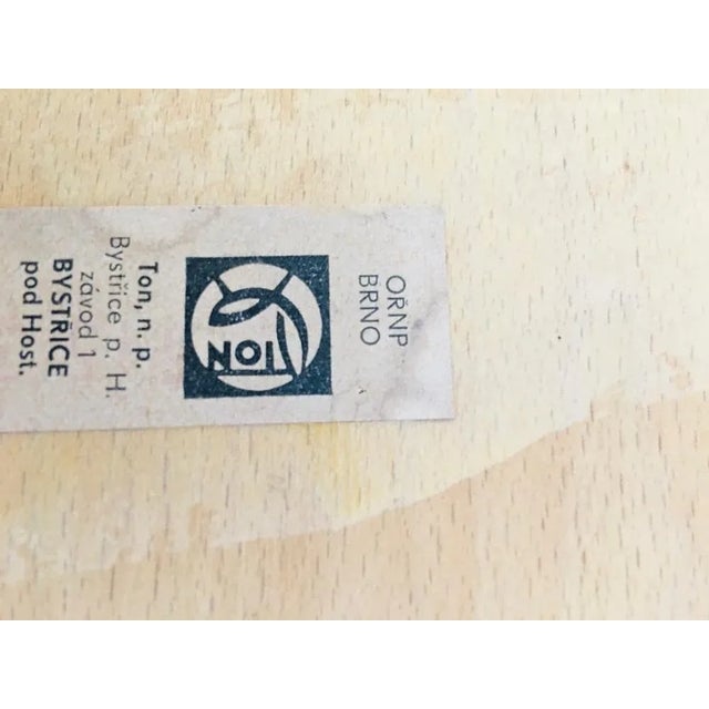 Red Set of Mid-Century Czech Light Blue Dining Chairs from TON For Sale - Image 8 of 16