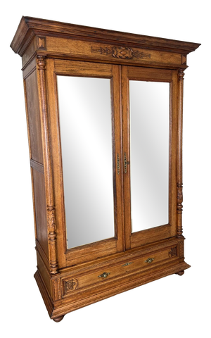 French Wardrobe in Oak