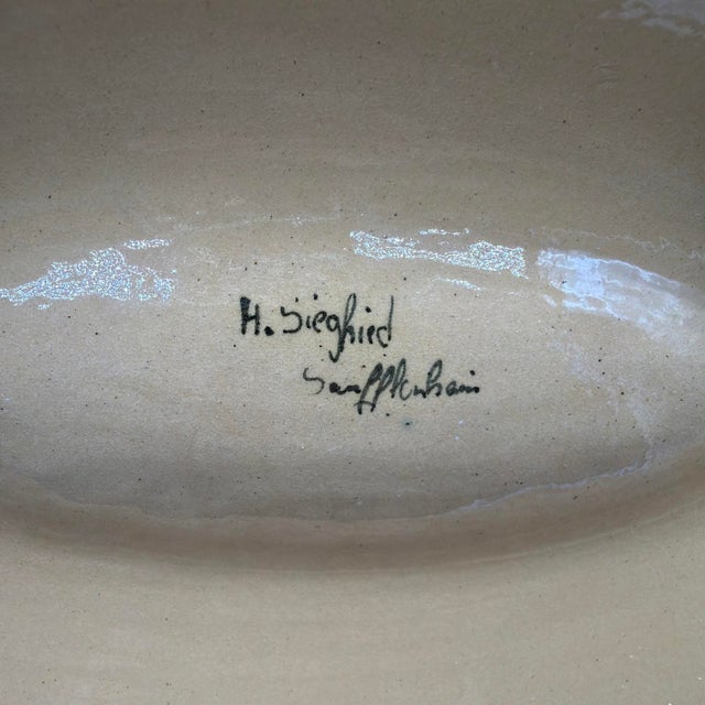 Mid 20th Century Vintage Hand-Painted French Covered Terrine, H. Siegfried, Soufflenheim, Alsace For Sale - Image 5 of 13