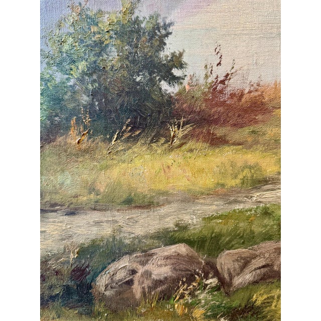1920s H. Ackerman, Landscape, Oil on Canvas, 1920s-1940s For Sale - Image 5 of 10