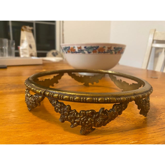 Early 20th Century Large Chinese Doucai Bowl With Brass Display Stand For Sale - Image 11 of 12