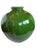 French Green Glazed Ceramic Vase For Sale