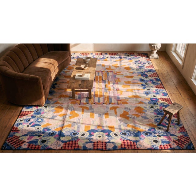 Stunning Traditional and Attractive Floral Pattern Antique French Art Deco Rug For Sale In New York - Image 6 of 8