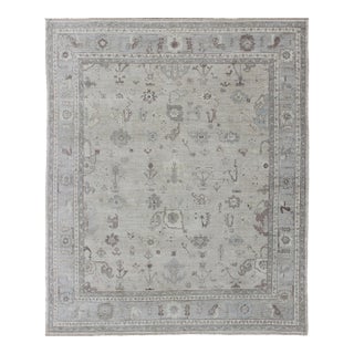 Large Angora Oushak Rug by Keivan Woven Arts by Keivan Woven Arts For Sale