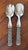 Vintage David Anderson Norway Pewter Salad Utensils Hefty Weight For Sale - Image 10 of 10