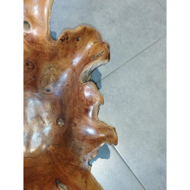 Brutalist Sculptural Wooden Centerpiece, 1970s For Sale - Image 6 of 18