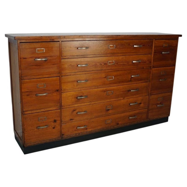 Dutch Pitch Pine Apothecary Cabinet, 1930s For Sale - Image 15 of 15