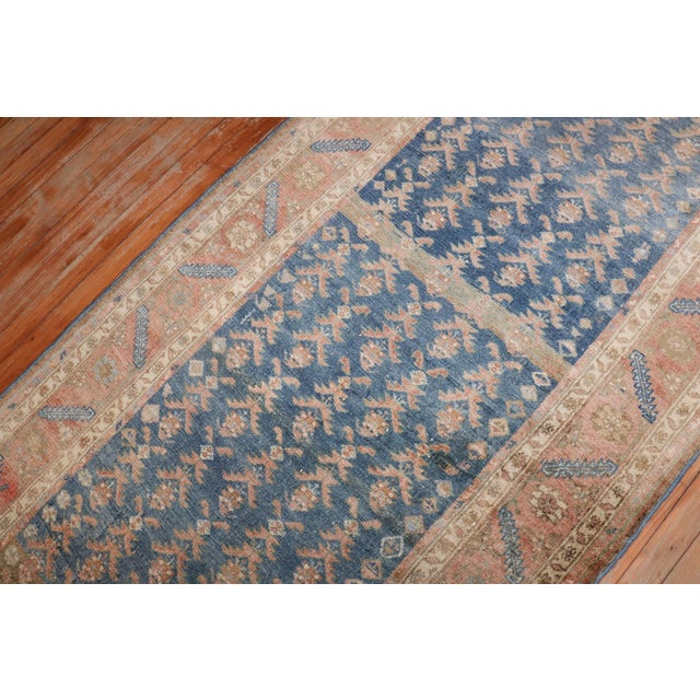 Vintage Zabihi Collection Persian Wide Long Runner - 3'8" x 16' For Sale - Image 10 of 12