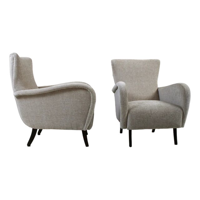 Set of Vintage Armchairs, 1950s For Sale