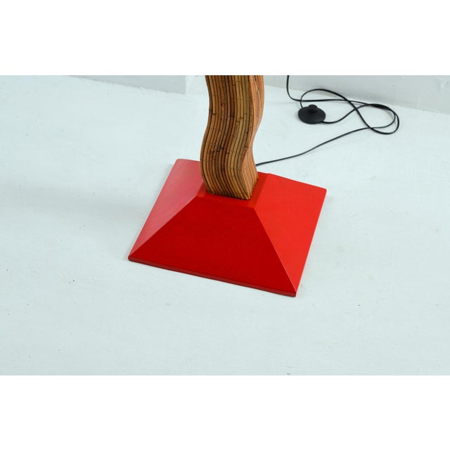 Not Yet Made - Made To Order Modernist 'Pallete' Floor Lamp Red For Sale - Image 5 of 6