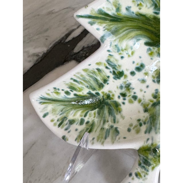 Boho Chic Vintage Studio Art Christmas Tree Motif Nut or Candy Dish For Sale - Image 3 of 14