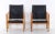 Set of Black Leather Safari Chairs attributed to Kaare Klint, 1950s For Sale - Image 10 of 12