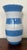 Signed Vintage Barbara Eigen Blue and White Striped Studio Pottery Vase For Sale - Image 4 of 6