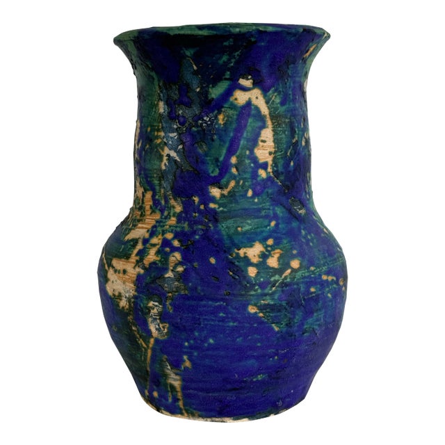 Vintage MCM Studio Pottery Vase For Sale
