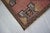 Salmon 1970s Small Rug, Entryway Rug, Bath Mat, Kitchen Decor, Turkish Rug, Doormat 1'8" X 3'3" For Sale - Image 8 of 14