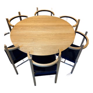 Coil + Drift: 6 Soren Chairs and Dining Table For Sale