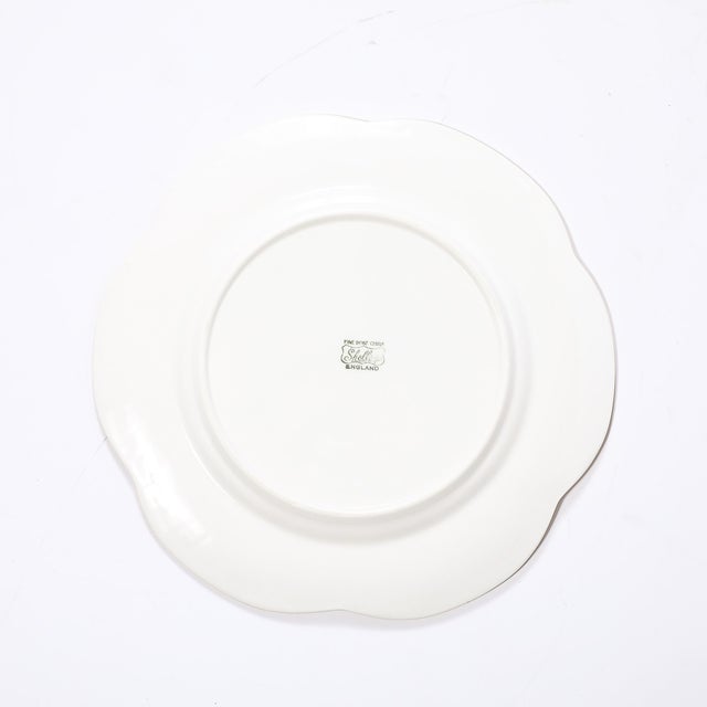 Set of 10 Art Deco Style Bone China Plates With 24Karat Gold Trim Signed Shelley For Sale - Image 13 of 14
