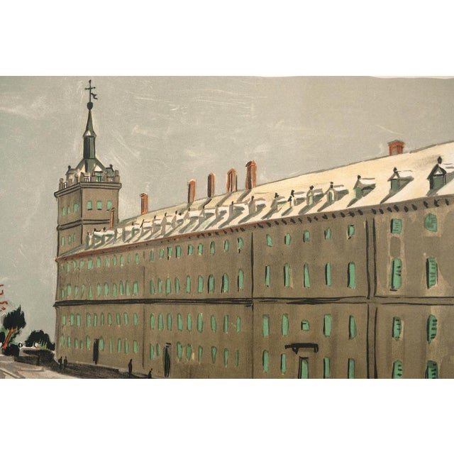 Yves Brayer, Palais de l'Escorial, Lithograph For Sale - Image 4 of 7