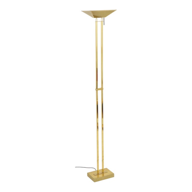 Gilt Floor Lamp from Deknudt, 1970s For Sale - Image 17 of 17