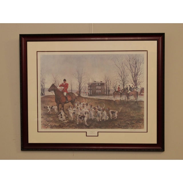 High Quality Artist Signed Limited Edition, Custom Framed Fox Hunt Art Print # 207 of 400