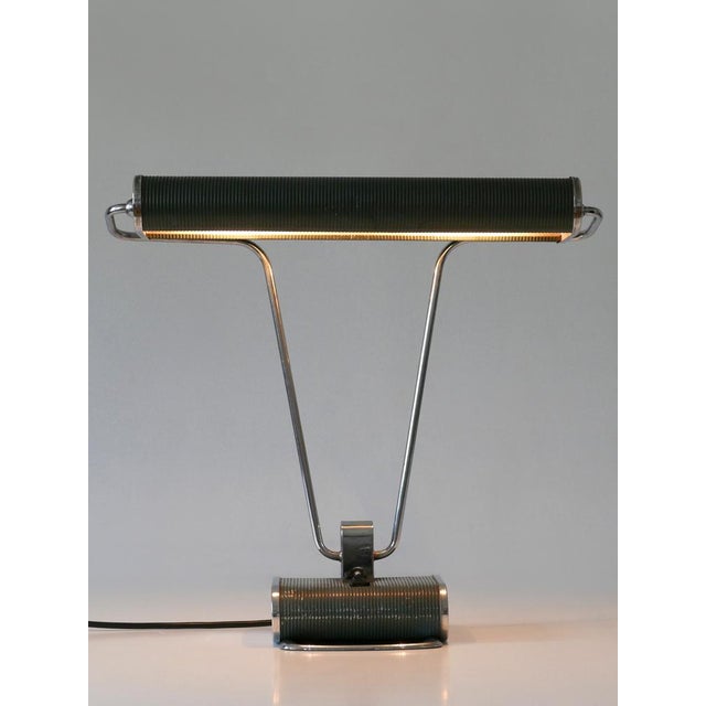 Metal Art Deco Table Lamp or Desk Light No 71 by André Mounique for Jumo, 1930s For Sale - Image 7 of 18