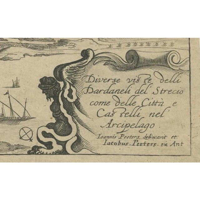 Map of the Dardanelles by Jacob Peeters, 1680 For Sale - Image 3 of 6