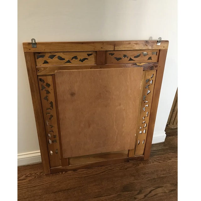 Vintage Balinese Hand Carved and Pegged Wood Shuttered ...