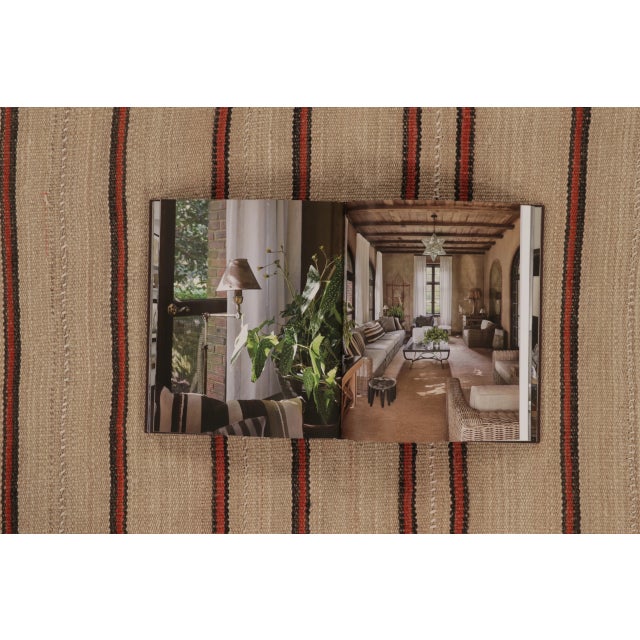 Vintage Palas Bidjar Kilim With Minimal Red Stripes on a Beige Field - Rug & Kilim For Sale In New York - Image 6 of 10