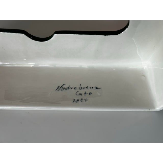 Vintage Mexican Pottery Vanity or Dressing Table Set- 6 Pieces For Sale - Image 11 of 11