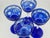 1980s Cobalt Cut-to-Clear Bohemian Stemware | Set of 4 Tasting / Cordial Glasses For Sale In Boston - Image 6 of 6