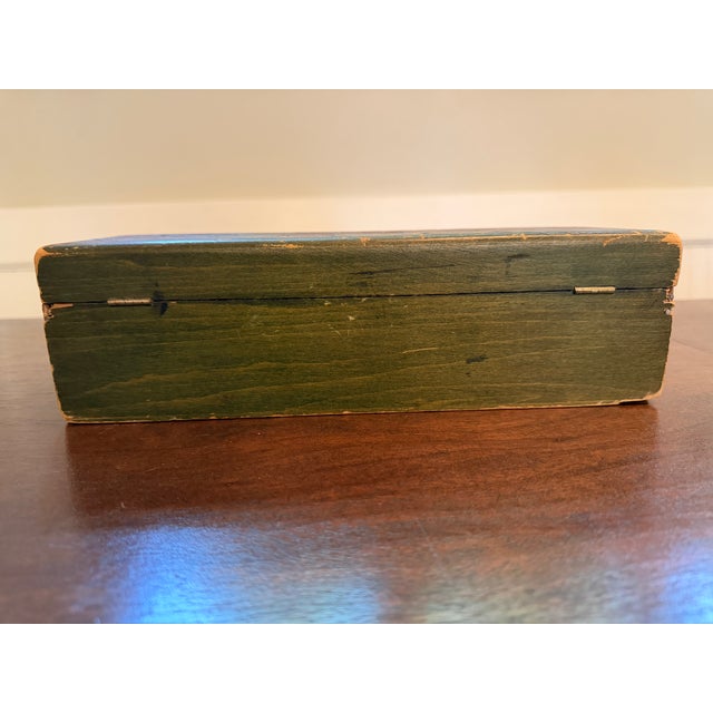 Antique 1920's Pyrography Box Grape and Leaf Motif For Sale In Houston - Image 6 of 9
