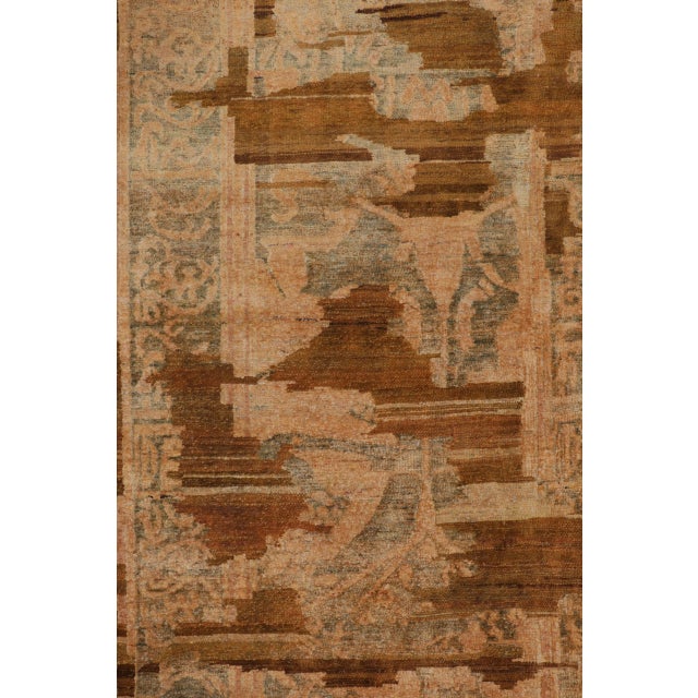 Contemporary Oriental Floral Wool & Natural Silk Rug by Rug & Kilim, India For Sale In New York - Image 6 of 10
