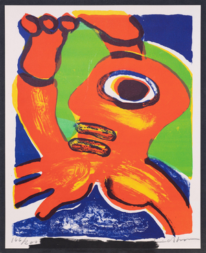 Bengt Lindstrom, Figure abstraite, Lithograph