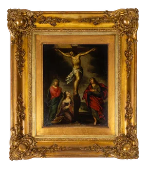 Italian Artist, Crucifixion of Christ, 17th Century, Oil on Panel