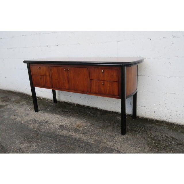 Hollywood Regency Century Hollywood Regency Sideboard Buffet Tv Media Entry Console For Sale - Image 3 of 12
