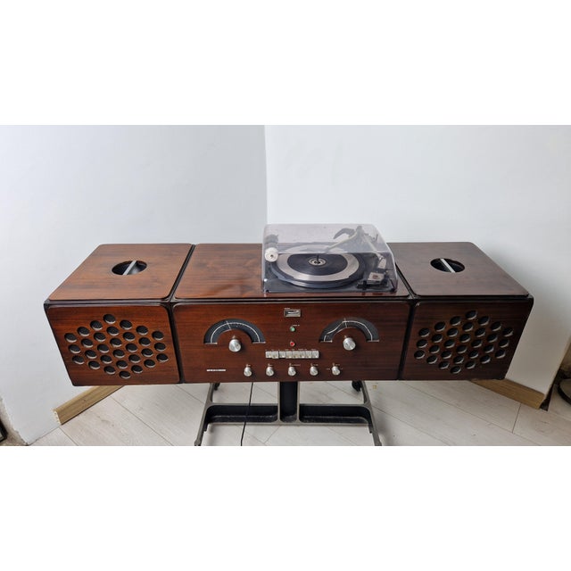 Mid-Century Modern Brown Model RR126 Radio by Achille and Pier Giacomo Castiglioni for Brionvega, 1980s For Sale - Image 3 of 11