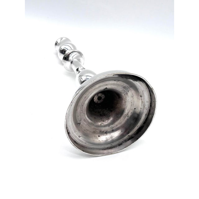 Metal Antique Silver Candlestick by Felix Cheron for Christofle, 1890 For Sale - Image 7 of 12