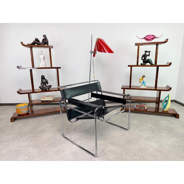 Pair of Rare Antique Art Deco Stepped Shelves / Room Dividers. Authentic, early 20th-century Art Deco period (circa...