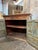 Antique Boho Vanity Hand-Carved Pink Sideboard Cabinet With Sunburst Doors For Sale - Image 4 of 8