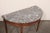 Wood Early 19th C. French Marble Top Demi-Lune For Sale - Image 7 of 12