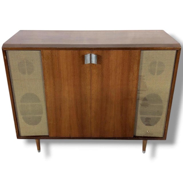Mid-Century Modern Radiogram Cabinet in Wood from Murphy For Sale - Image 4 of 10