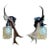 Pair Vintage Antler Sconces for Alpine Mountain Decor For Sale