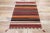 Textile Vintage Persian Shiraz Striped Kilim Rug - 02'03 X 03'04 For Sale - Image 7 of 9