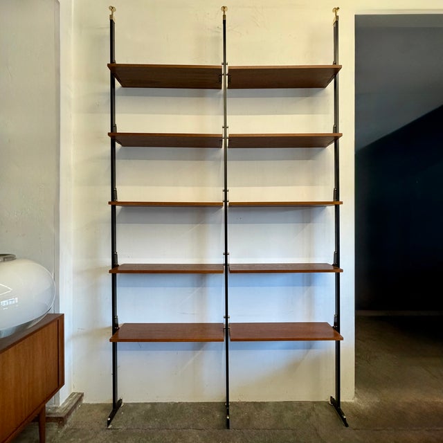 Vintage Bookcase in Teak, 1950s For Sale - Image 9 of 9