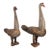Pair of Thai Carved and Painted Wooden Geese, Circa 1900 For Sale